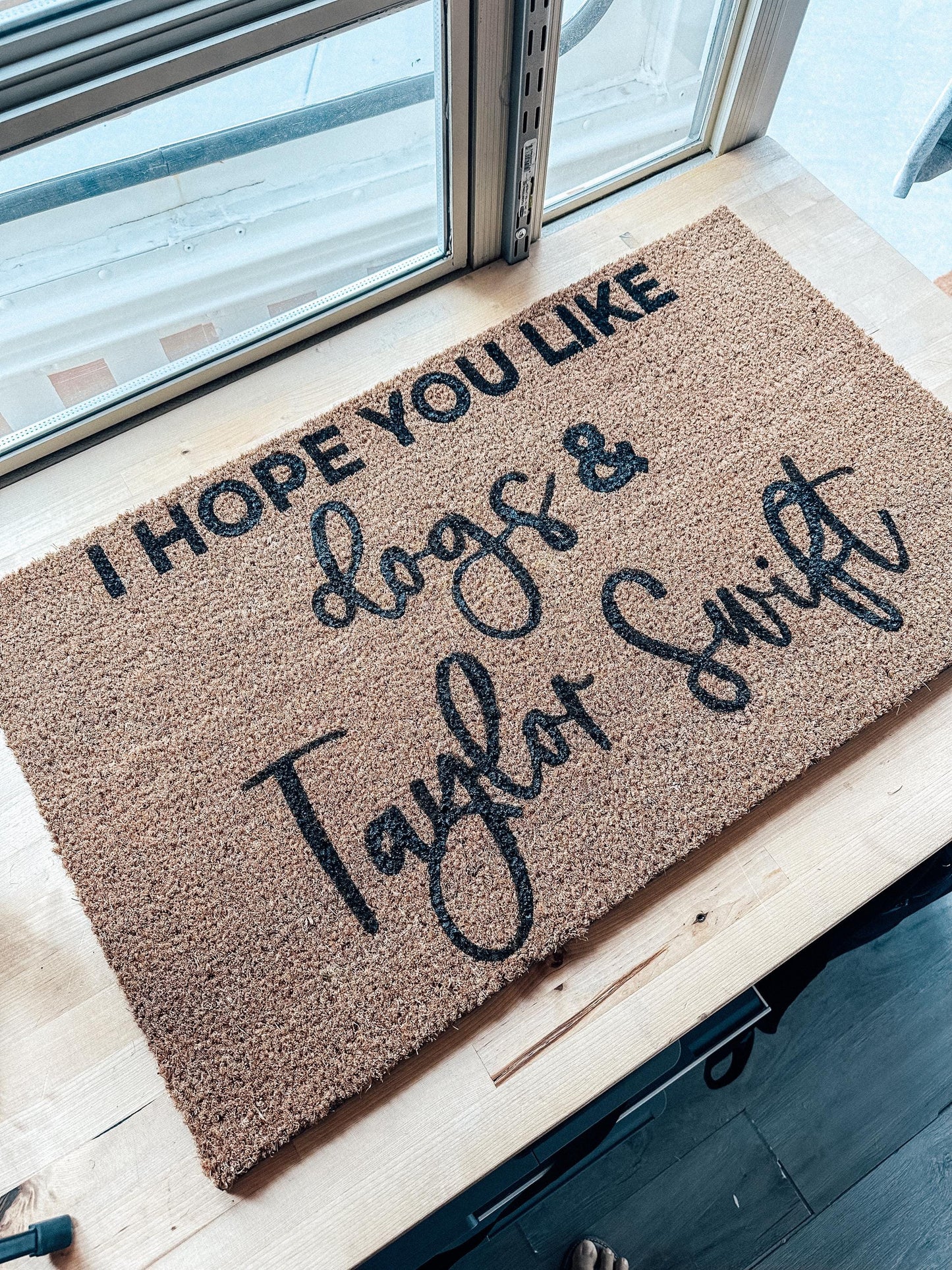 I Hope You Like Dogs & Taylor Swift Doormat