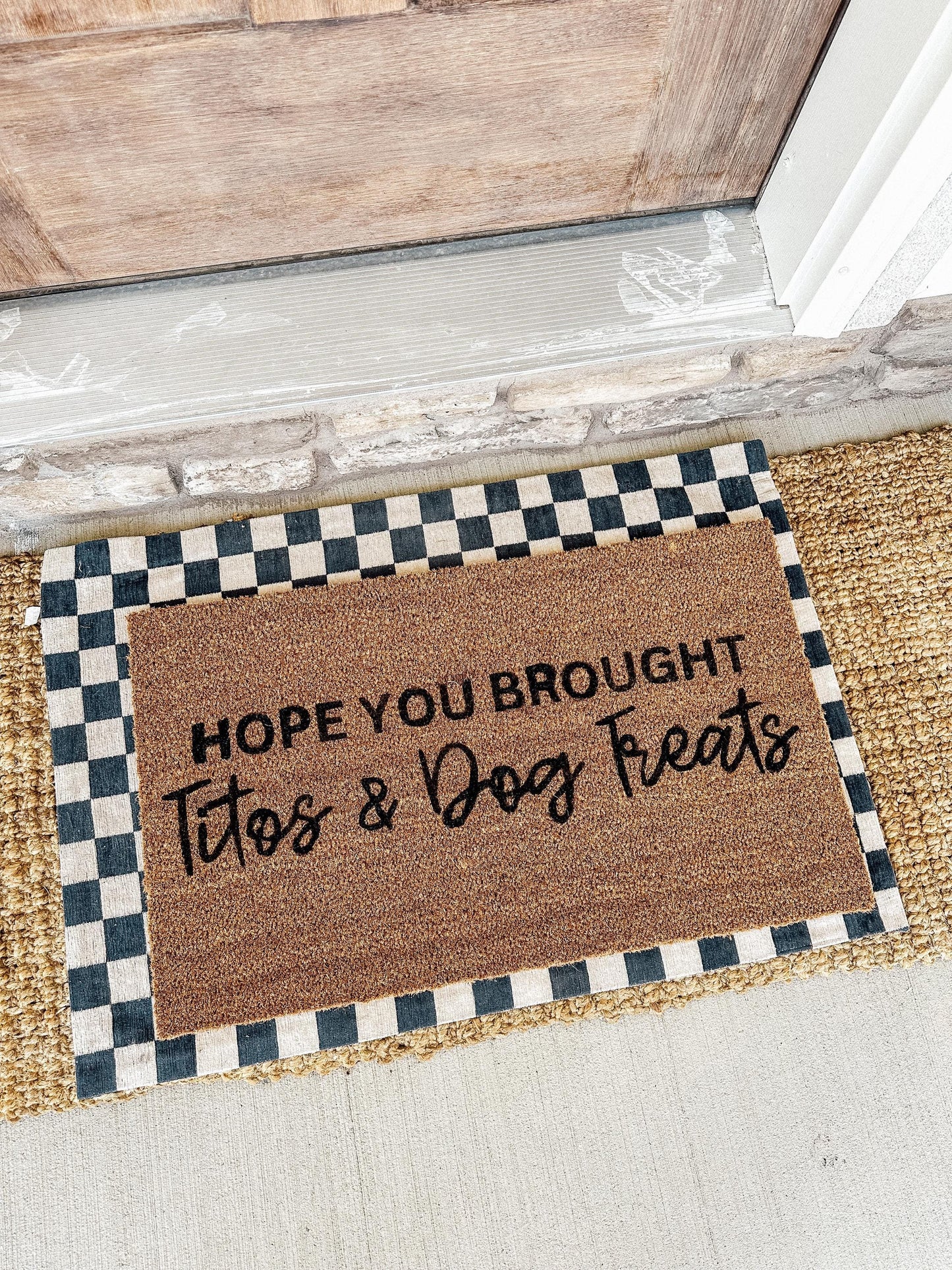 Titos and Dog Treats Doormat | 18X30 Custom Doormat