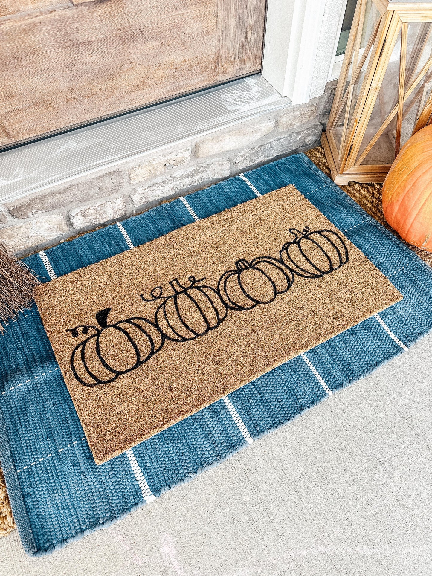 Thanksgiving Doormat | Thanksgiving Welcome Mat | Pumpkin Decor | Thanksgiving Rug | Thanksgiving Porch Decor | Porch Gift | Home Gift