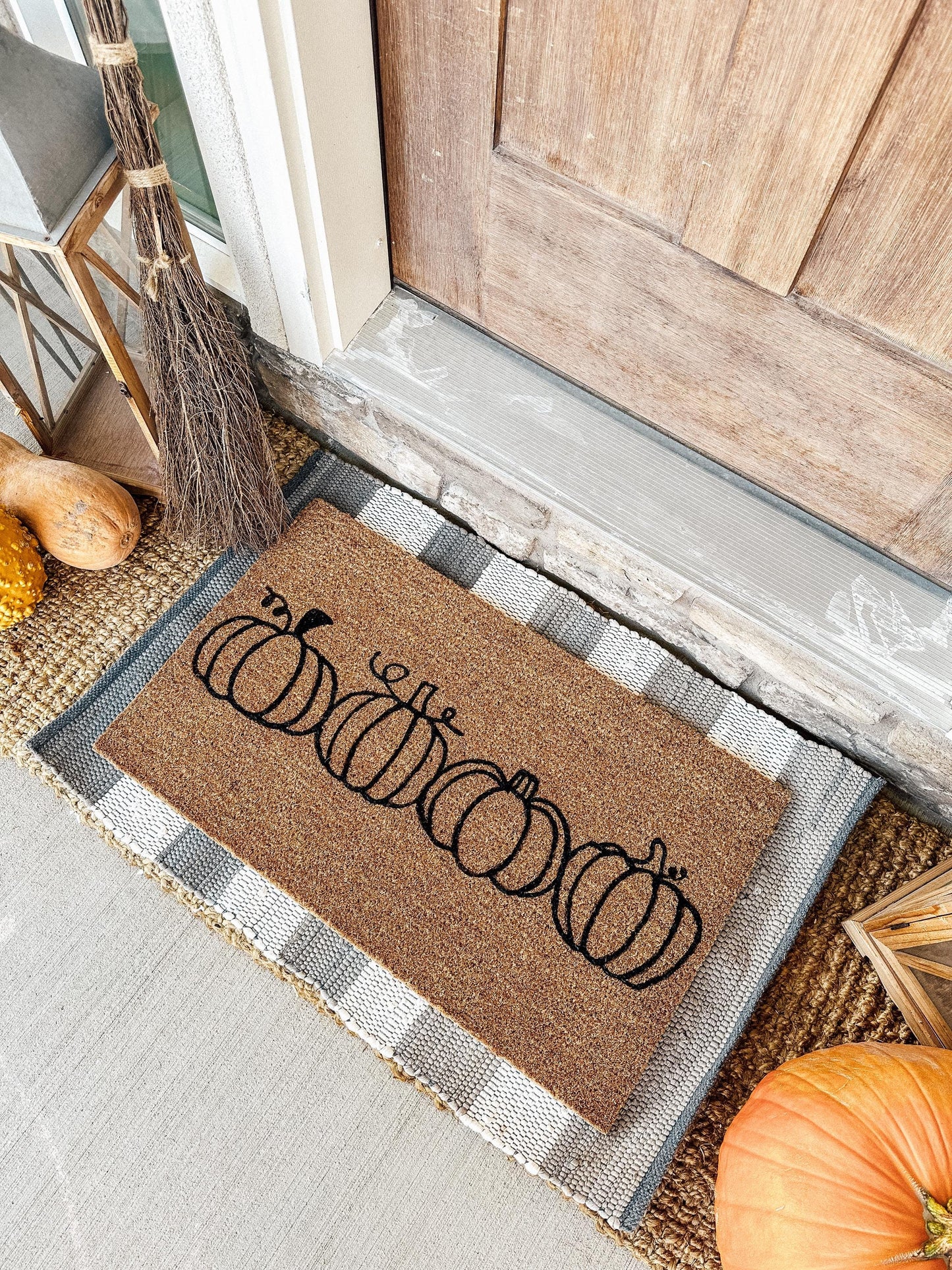 Thanksgiving Doormat | Thanksgiving Welcome Mat | Pumpkin Decor | Thanksgiving Rug | Thanksgiving Porch Decor | Porch Gift | Home Gift