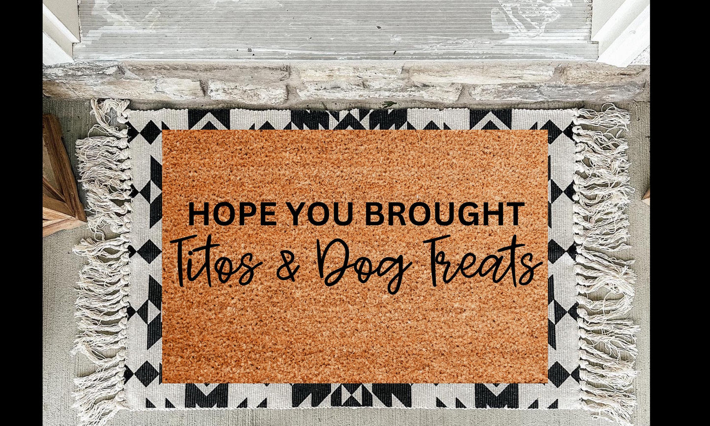 Titos and Dog Treats Doormat | 18X30 Custom Doormat