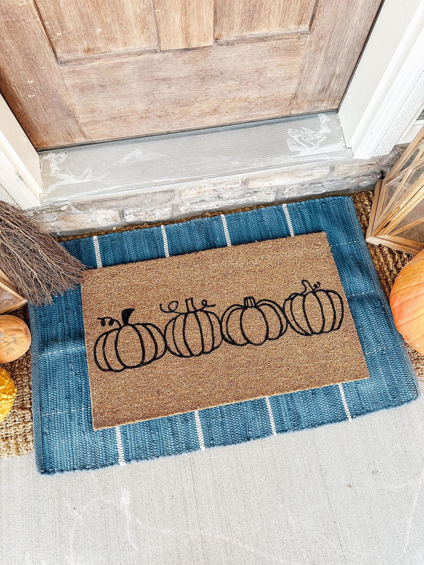 Thanksgiving Doormat | Thanksgiving Welcome Mat | Pumpkin Decor | Thanksgiving Rug | Thanksgiving Porch Decor | Porch Gift | Home Gift