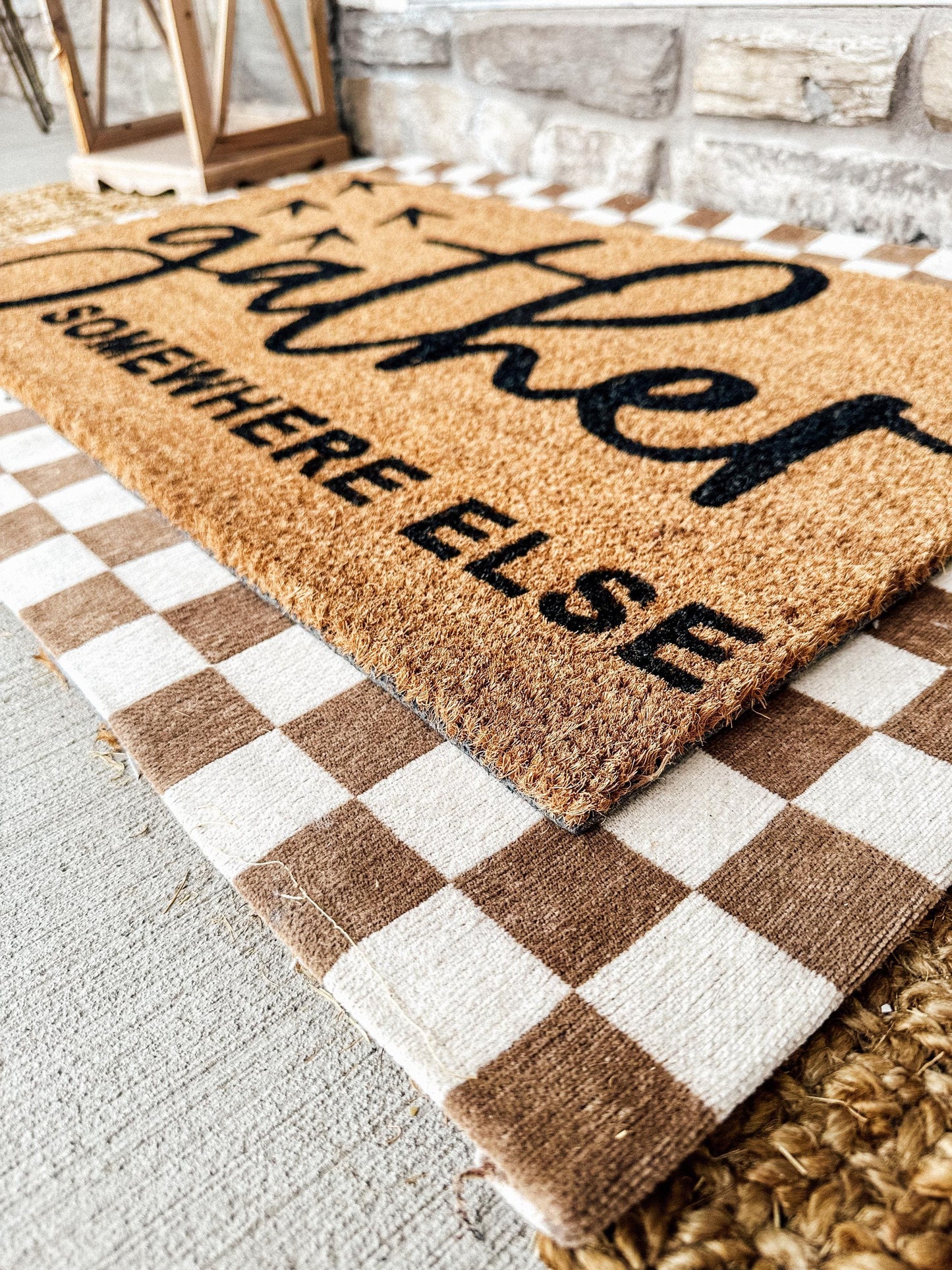 Gather Elsewhere Doormat | Custom Doormat | Coir 18X30 Rug