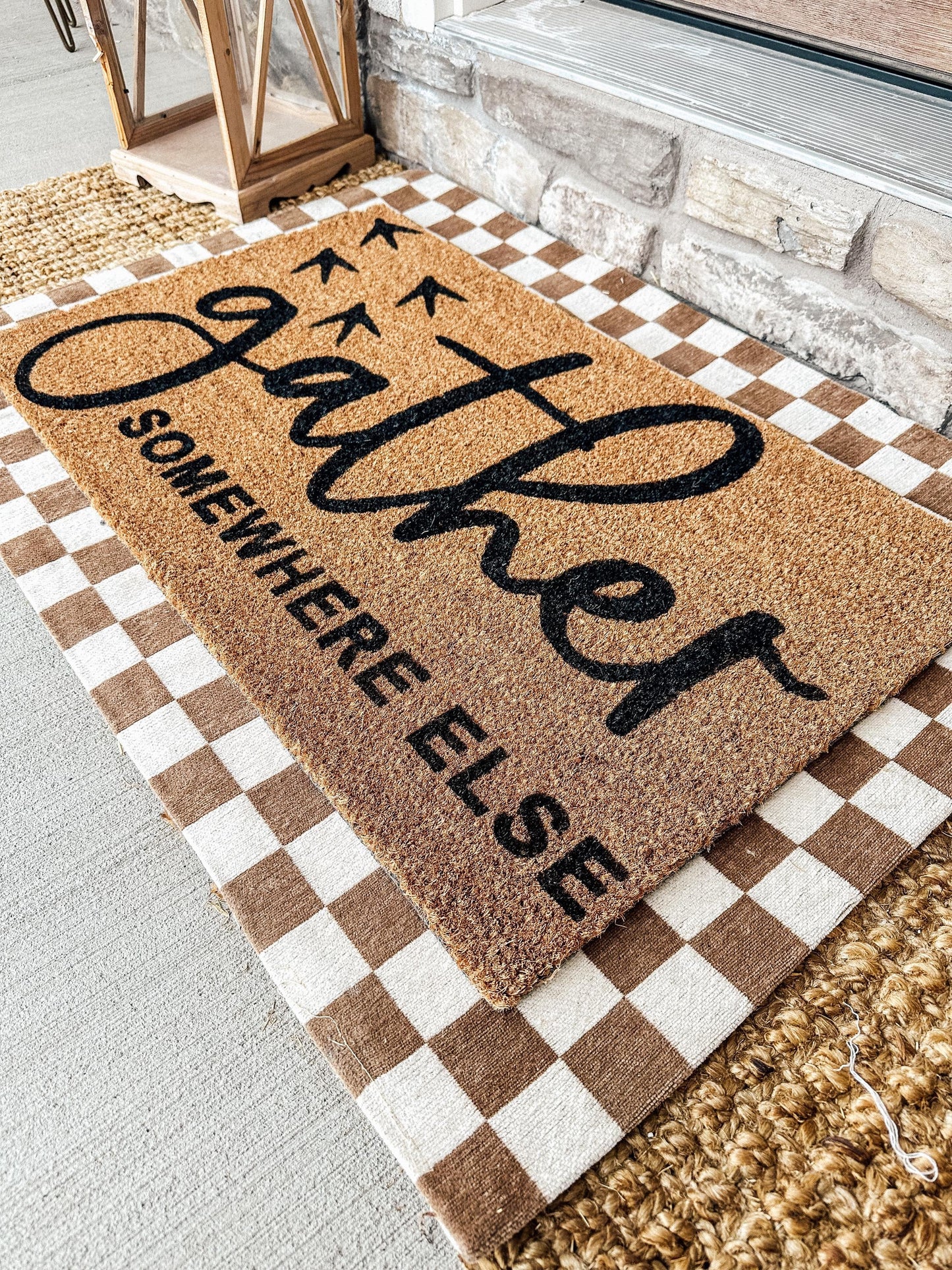 Gather Elsewhere Doormat | Custom Doormat | Coir 18X30 Rug