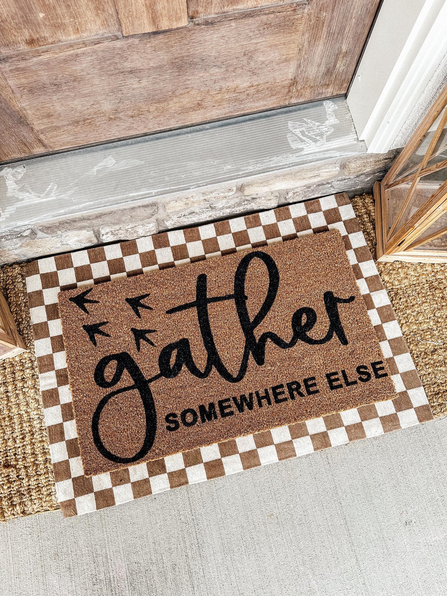Gather Elsewhere Doormat | Custom Doormat | Coir 18X30 Rug