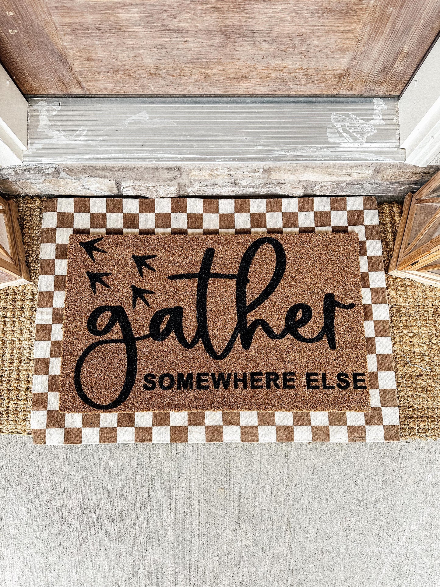 Gather Elsewhere Doormat | Custom Doormat | Coir 18X30 Rug