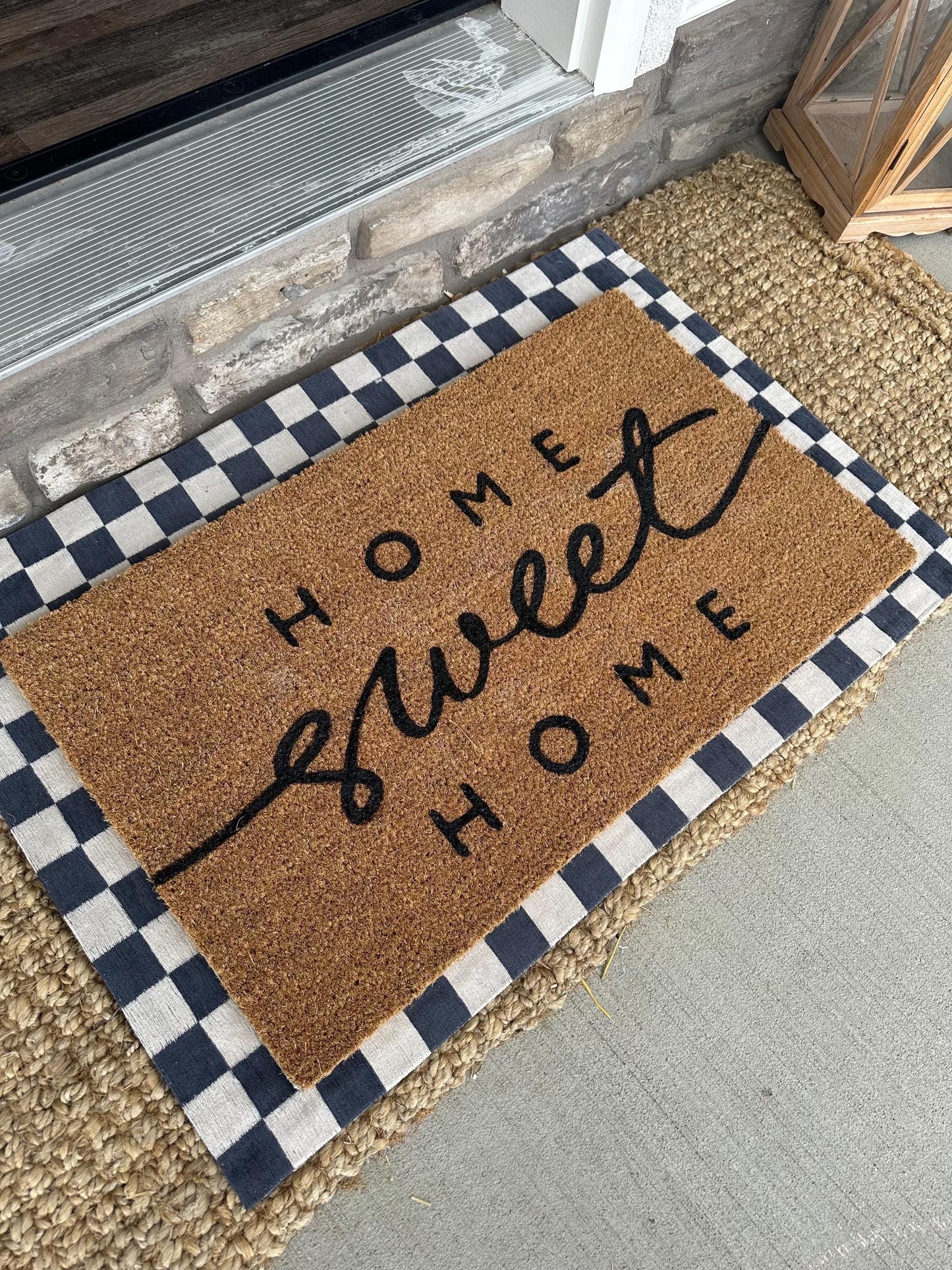 Home Sweet Home Doormat | Welcome Mat | House warming gift | Rug