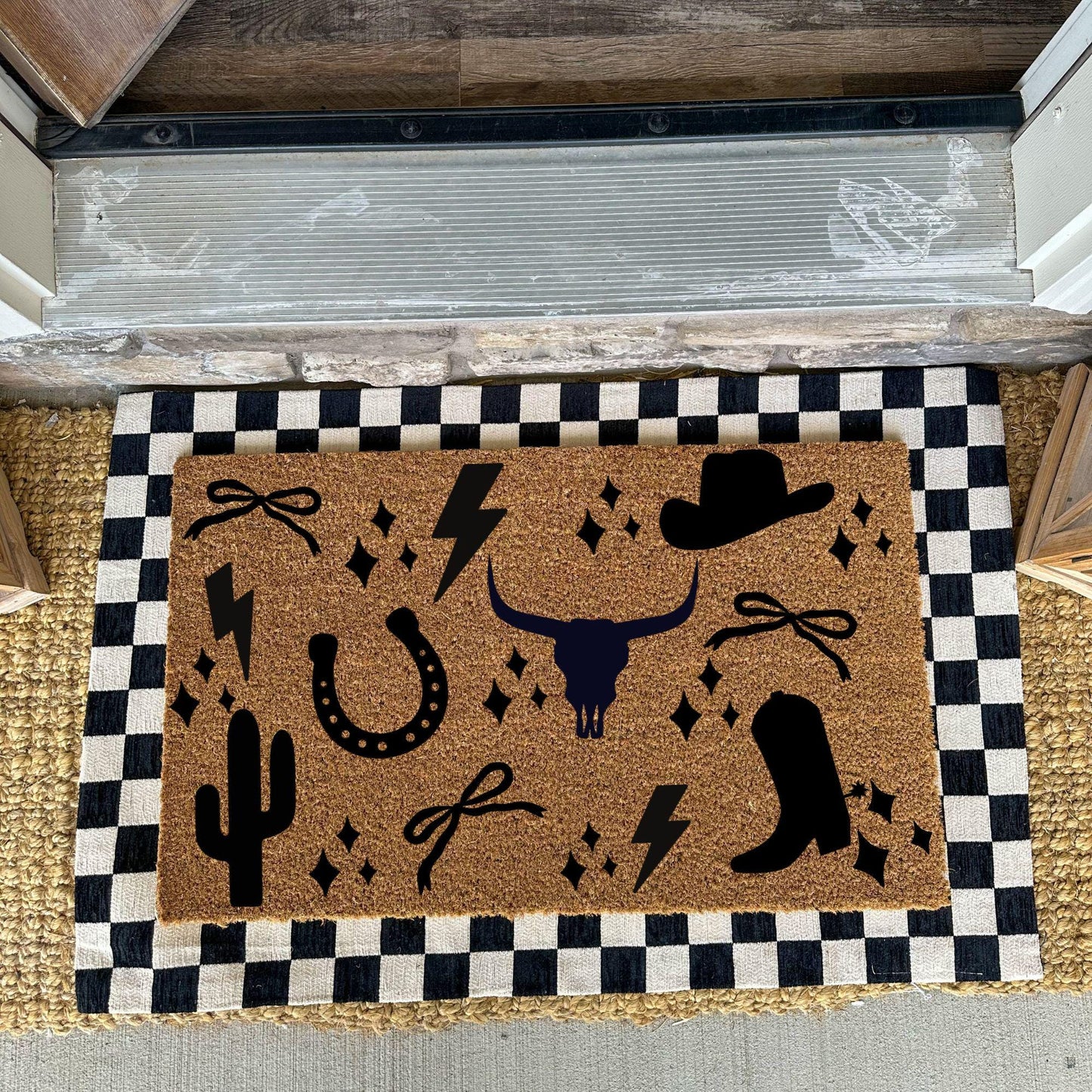 Western Style Doormat | Cute Charming Rug | Housewarming Gift | Best Friend Gift | Realtor gift | New Apartment