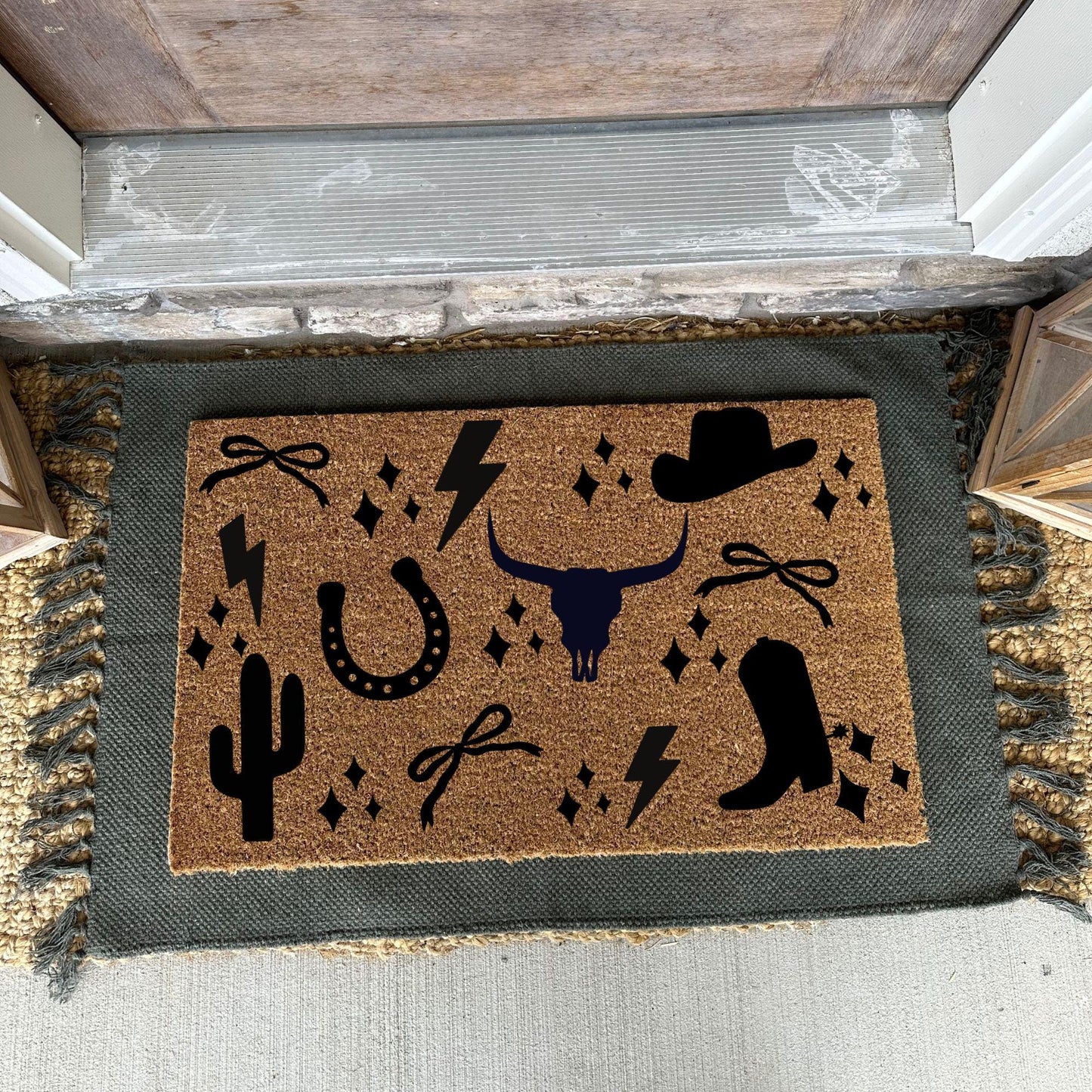Western Style Doormat | Cute Charming Rug | Housewarming Gift | Best Friend Gift | Realtor gift | New Apartment