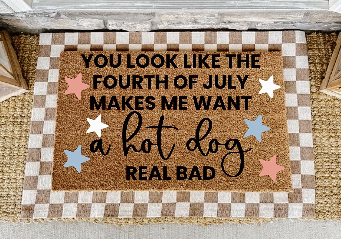 Doormat | 4th of July Porch Rug | You Look Like The 4th of July | 4th of July Decor
