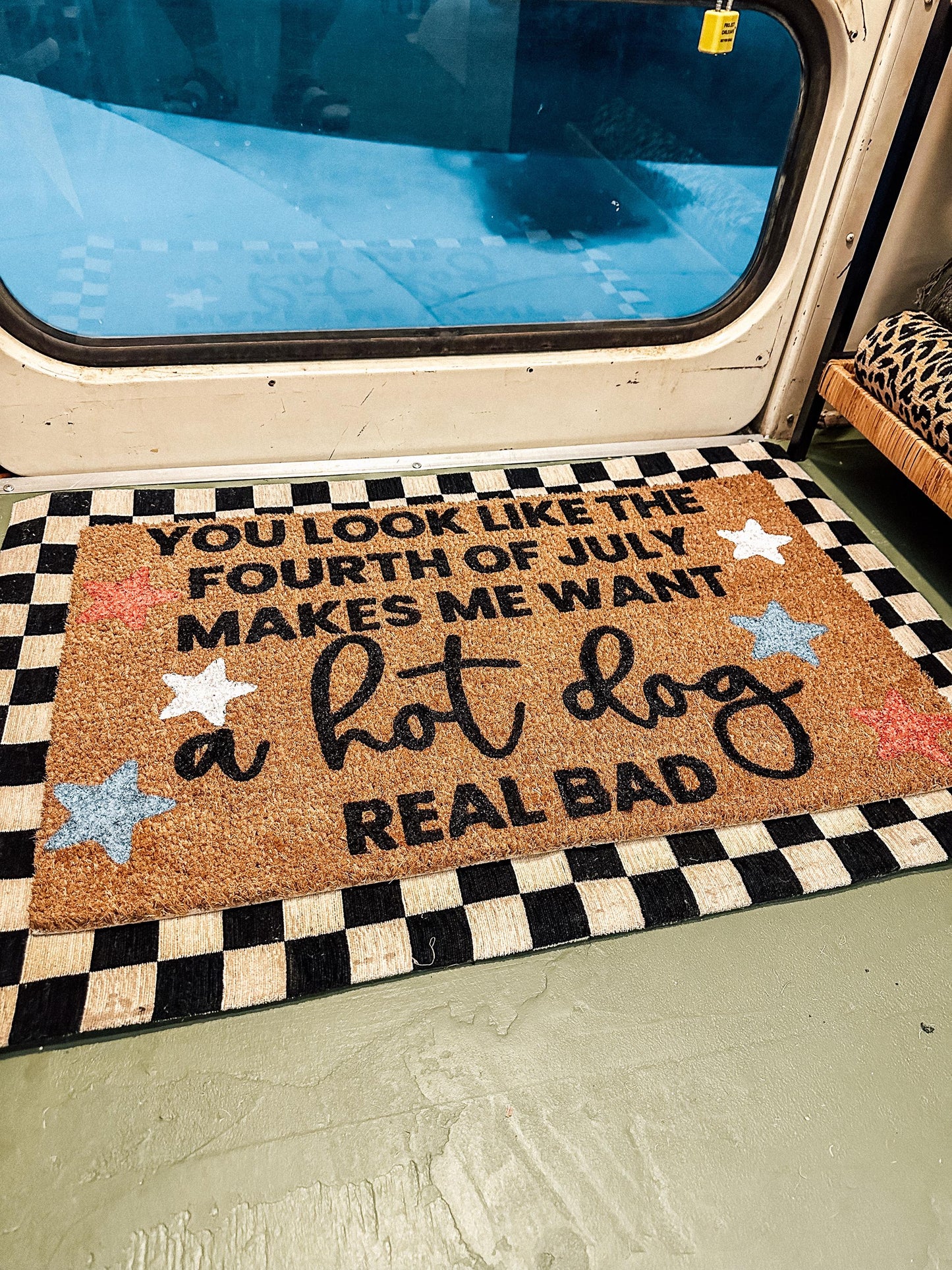 Doormat | 4th of July Porch Rug | You Look Like The 4th of July | 4th of July Decor