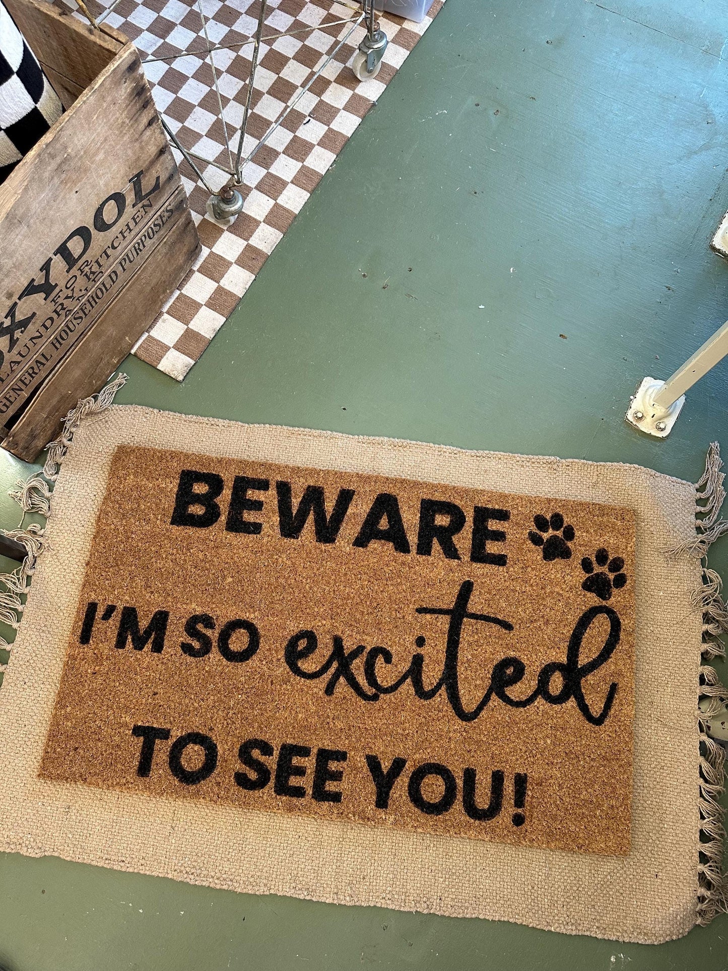 Doormat | Beware of Pet | Funny Welcome Mat | House warming gift | Rug | Porch Gift | Home Gift