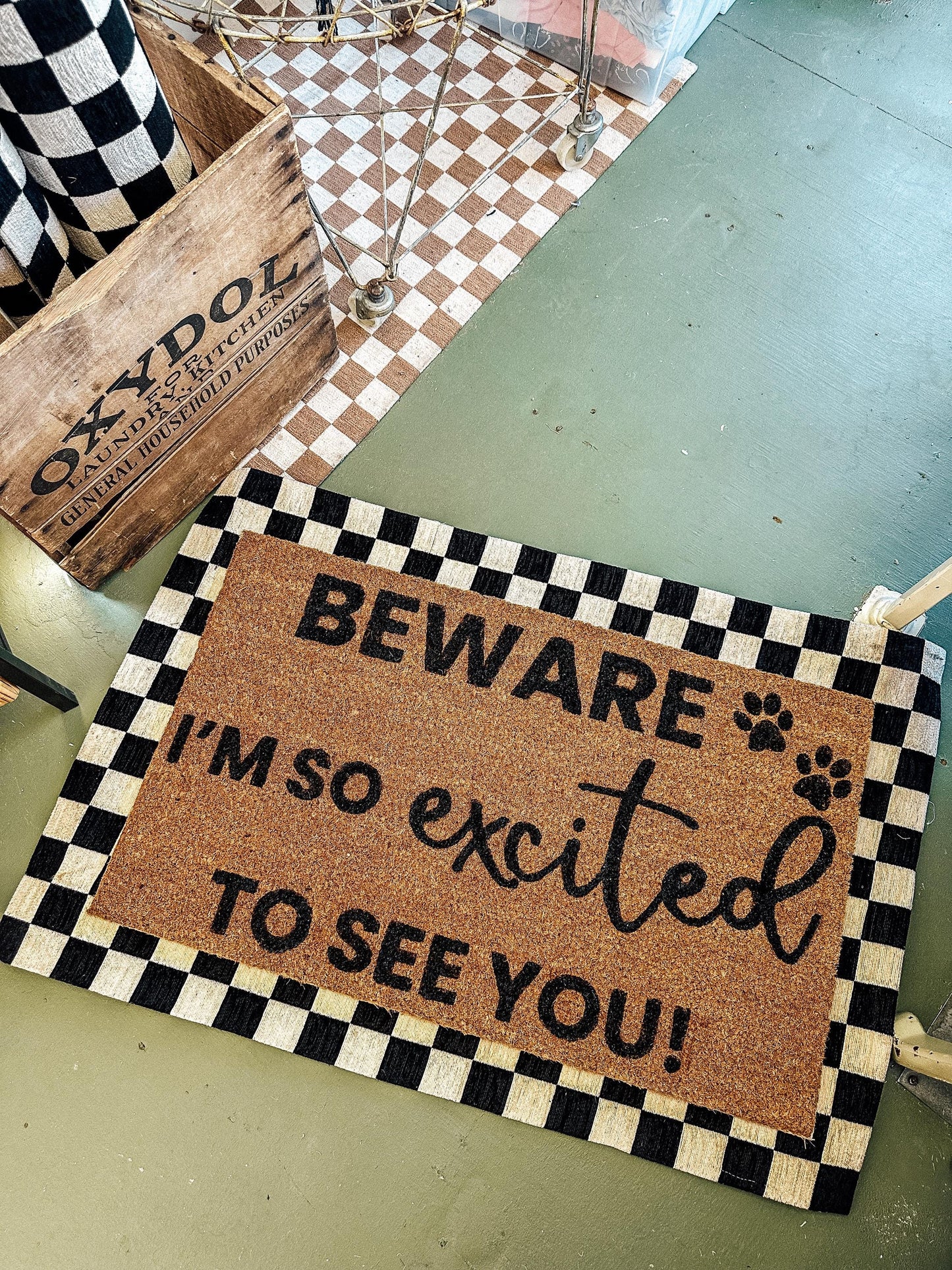Doormat | Beware of Pet | Funny Welcome Mat | House warming gift | Rug | Porch Gift | Home Gift