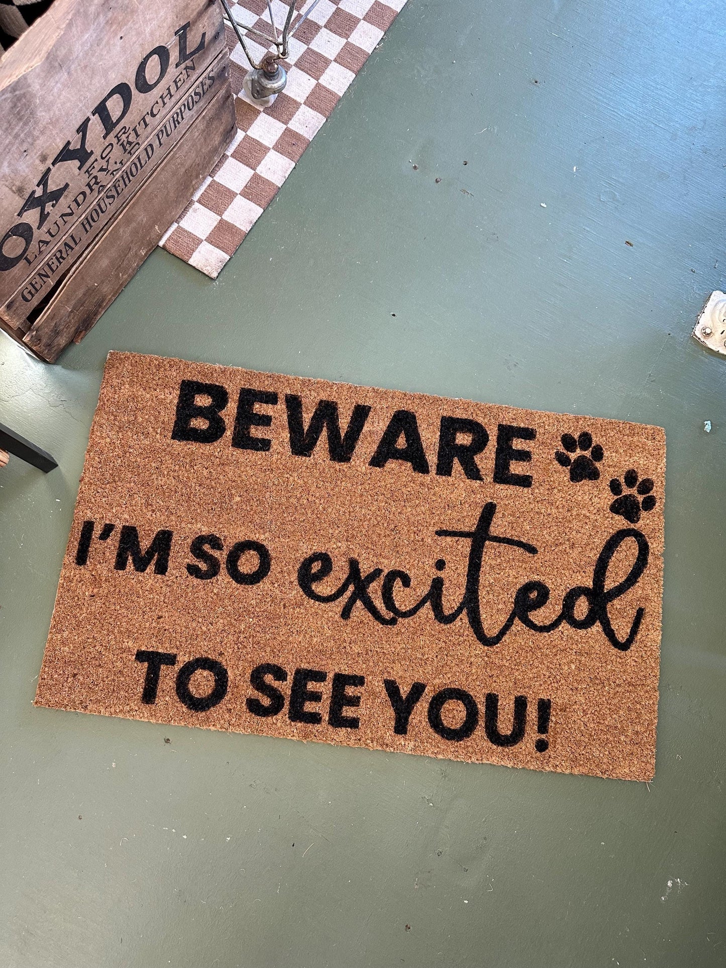 Doormat | Beware of Pet | Funny Welcome Mat | House warming gift | Rug | Porch Gift | Home Gift