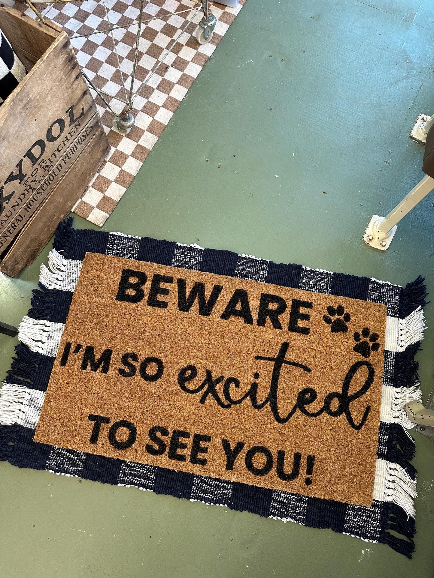 Doormat | Beware of Pet | Funny Welcome Mat | House warming gift | Rug | Porch Gift | Home Gift