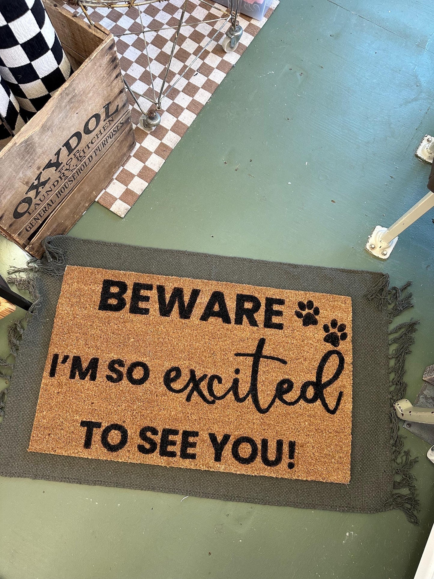Doormat | Beware of Pet | Funny Welcome Mat | House warming gift | Rug | Porch Gift | Home Gift