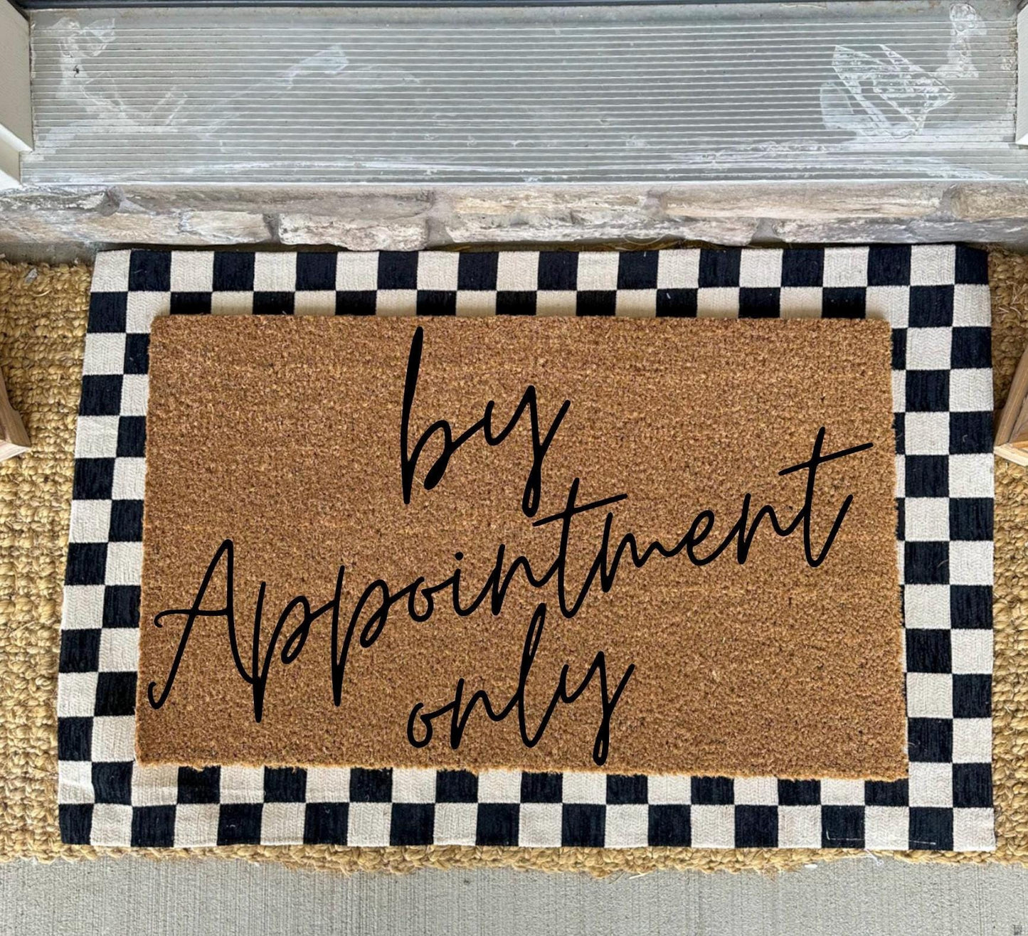 By Appointment Only Door mat | Custom Door mat For Salon