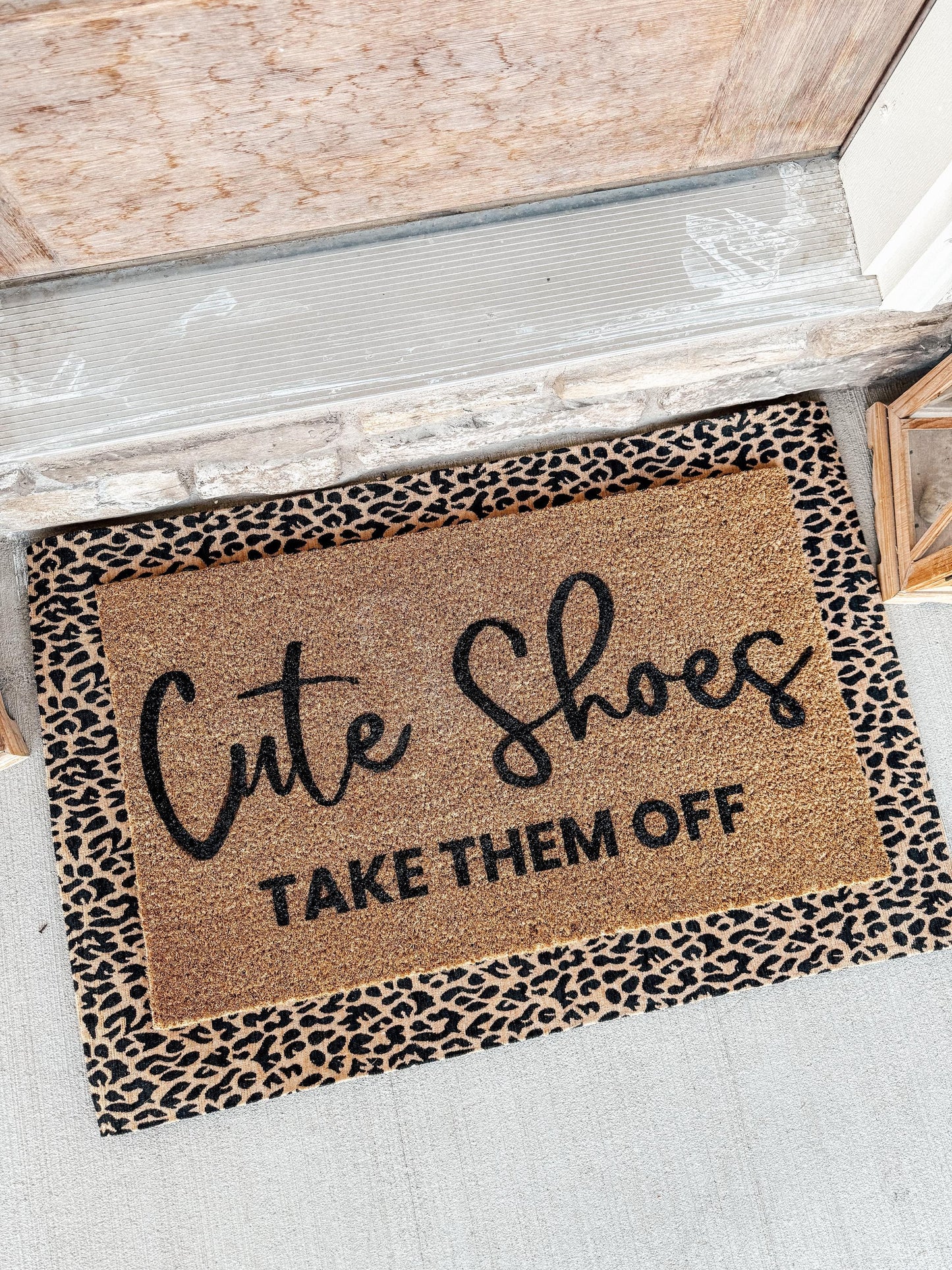 Cute Shoes Take Them Off Doormat | Shoes Off Mat | New House Doormat | Custom Doormat 18x30