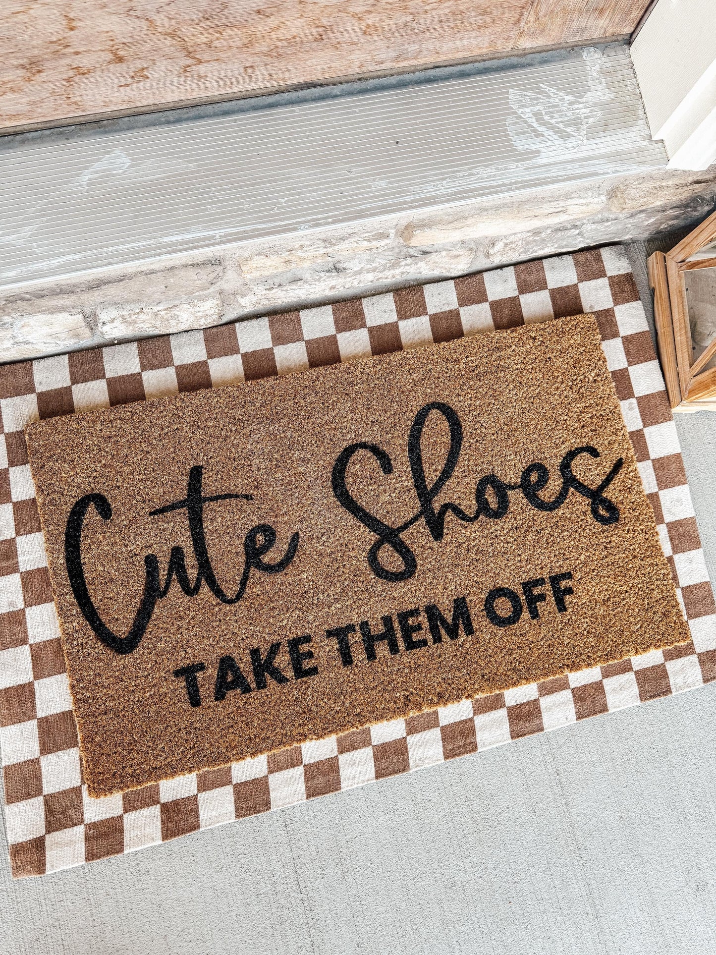 Cute Shoes Take Them Off Doormat | Shoes Off Mat | New House Doormat | Custom Doormat 18x30