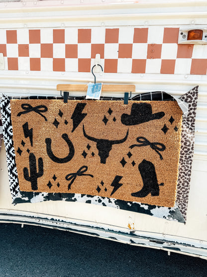 Rug Skirt | Western Collection | Rug Border | Doormat Layering | Custom Doormat Border | Housewarming Gift | Realtor Closing Gift | Best Friend Gift