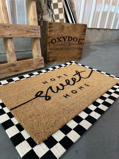 Home Sweet Home Doormat | Welcome Mat | House warming gift | Rug
