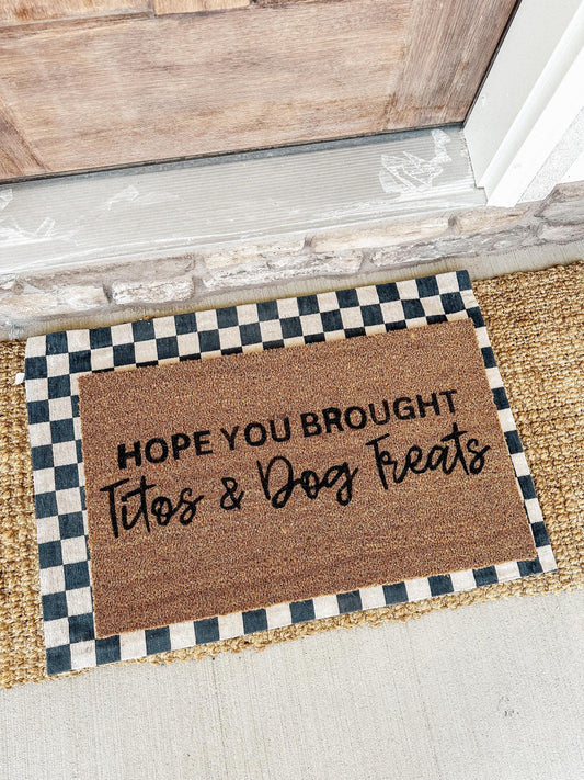 Titos and Dog Treats Doormat | 18X30 Custom Doormat