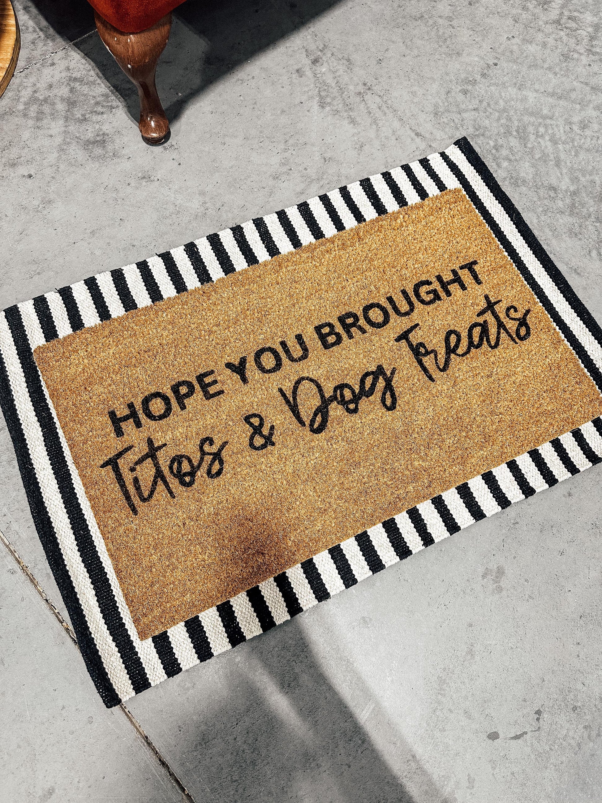 Titos and Dog Treats Doormat | 18X30 Custom Doormat