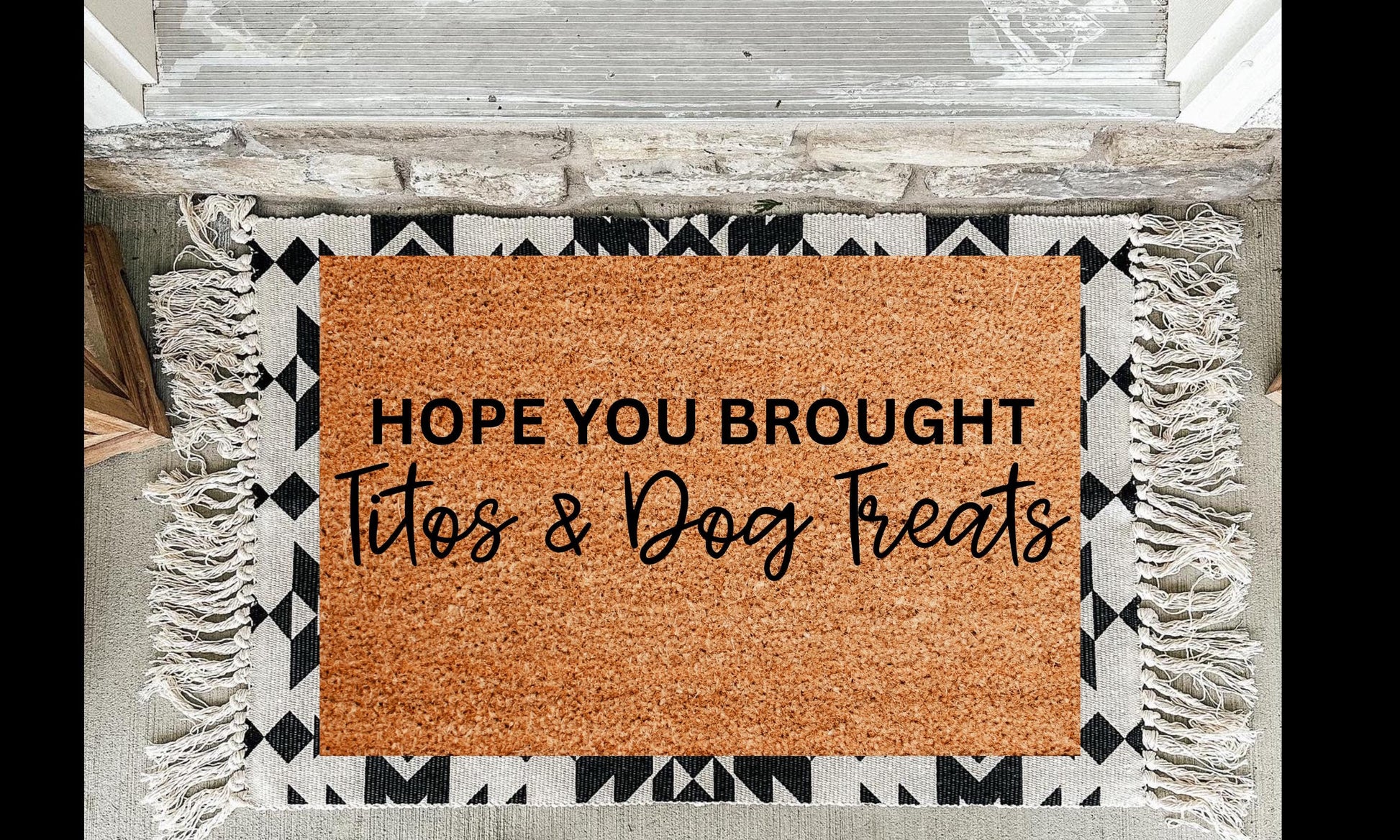 Titos and Dog Treats Doormat | 18X30 Custom Doormat