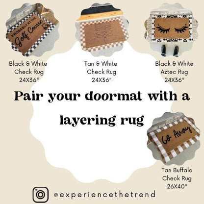 Pumpkin Doormat | Fall Doormat | Custom Doormat | Coir 18X30 Rug