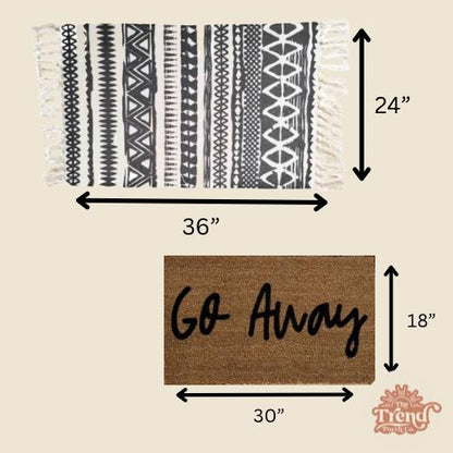 Howdy Christmas Doormat | Country Christmas Home Decor | Custom Doormat | Coir 18X30 Rug