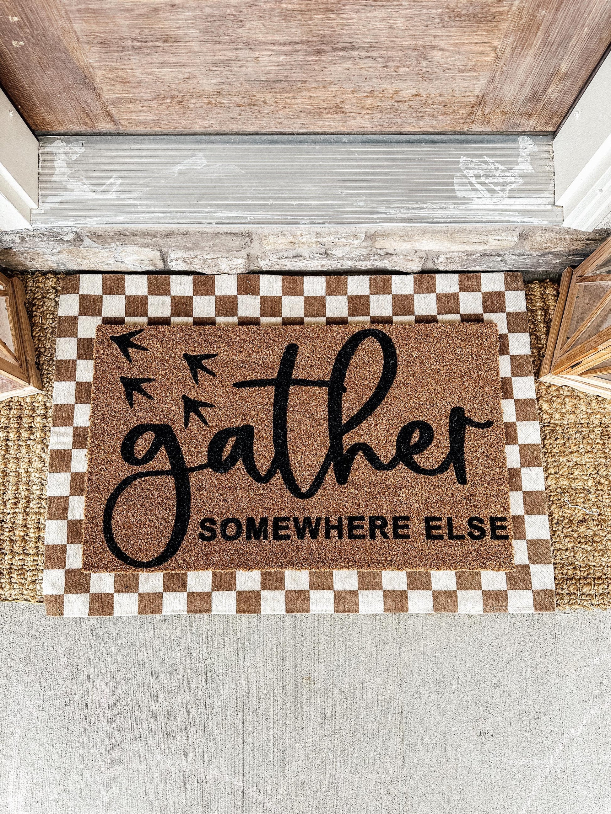Gather Elsewhere Doormat | Custom Doormat | Coir 18X30 Rug