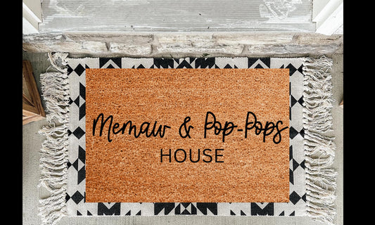 Memaw and Pop-Pops House Doormat