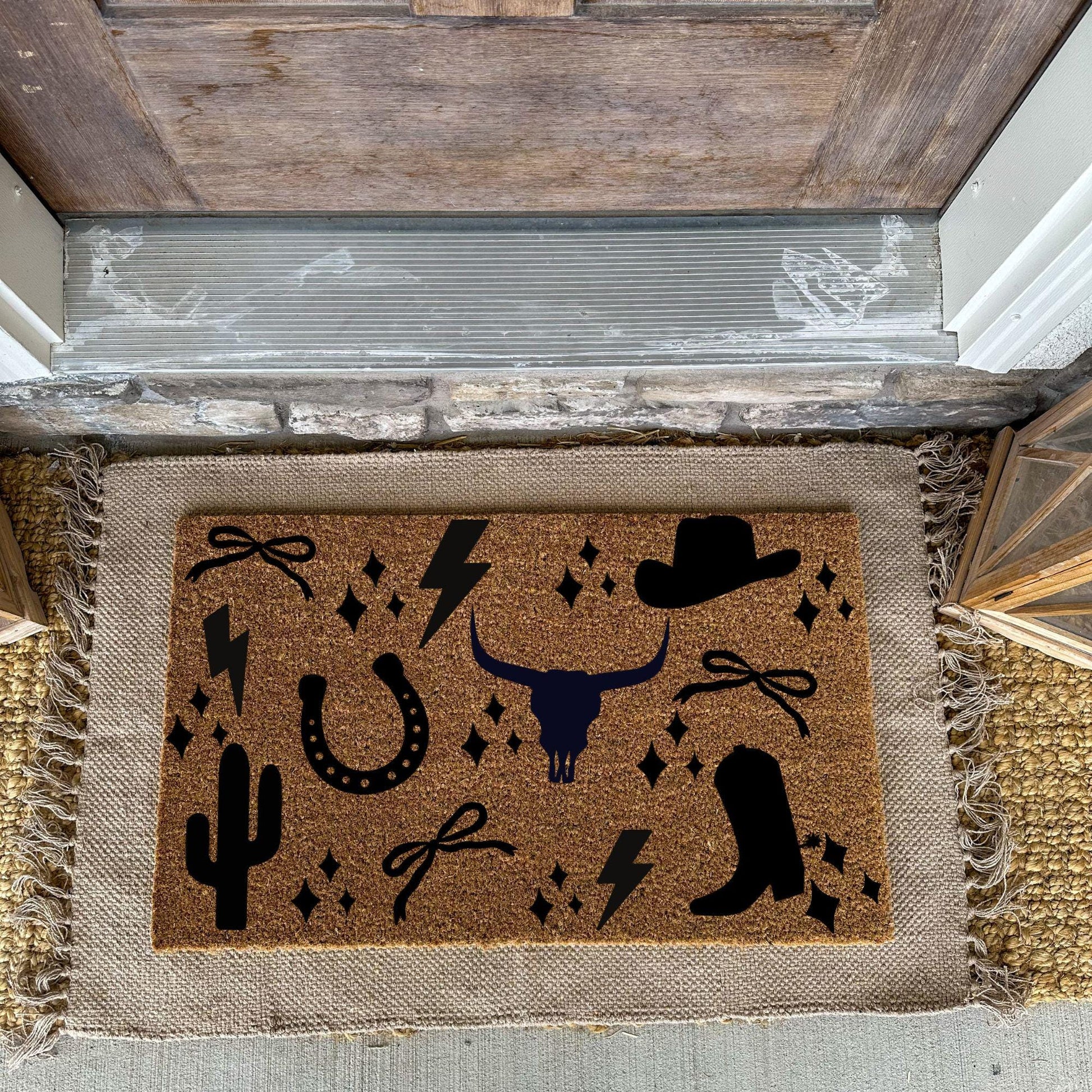 Western Style Doormat | Cute Charming Rug | Housewarming Gift | Best Friend Gift | Realtor gift | New Apartment