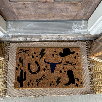 Western Style Doormat | Southern Charm Rug | New Apartment Decor