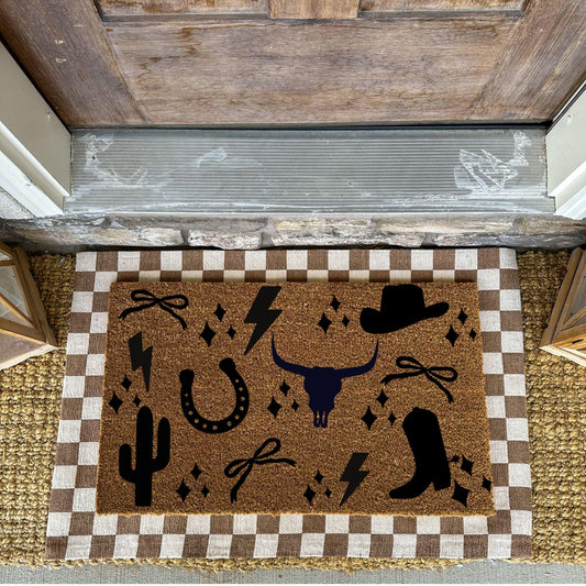 Western Style Doormat | Southern Charm Rug | New Apartment Decor