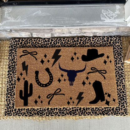 Western Style Doormat | Southern Charm Rug | New Apartment Decor