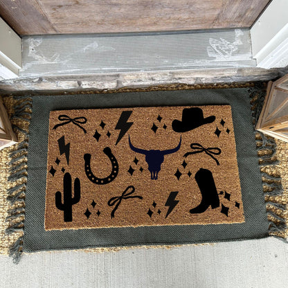 Western Style Doormat | Southern Charm Rug | New Apartment Decor