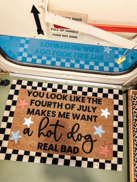 Doormat | 4th of July Porch Rug | You Look Like The 4th of July | 4th of July Decor
