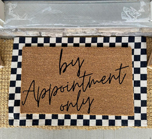 By Appointment Only Door mat | Custom Door mat For Salon