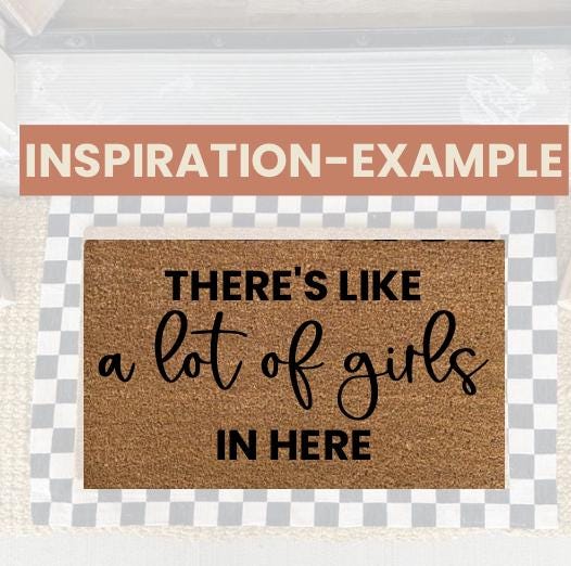 Custom Text Doormat|Custom Coir Doormat|Personalized Rug|There’s Like A Lot of [insert text]Welcome Mat|18X30
