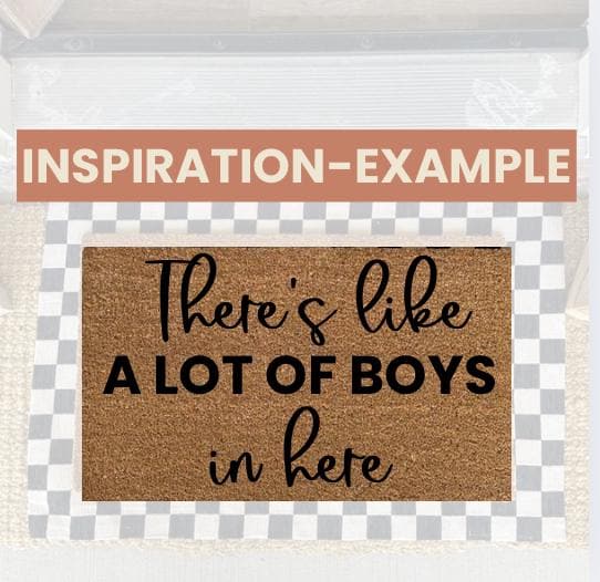 Custom Text Doormat|Custom Coir Doormat|Personalized Rug|There’s Like A Lot of [insert text]Welcome Mat|18X30