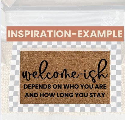 Custom Text Doormat|Custom Coir Doormat|Personalized Rug|There’s Like A Lot of [insert text]Welcome Mat|18X30