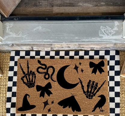 Mystic Witchy Doormat| Custom Doormat | Coir 18X30 Rug