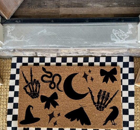 Mystic Witchy Doormat| Custom Doormat | Coir 18X30 Rug