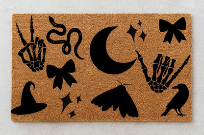 Mystic Witchy Doormat| Custom Doormat | Coir 18X30 Rug