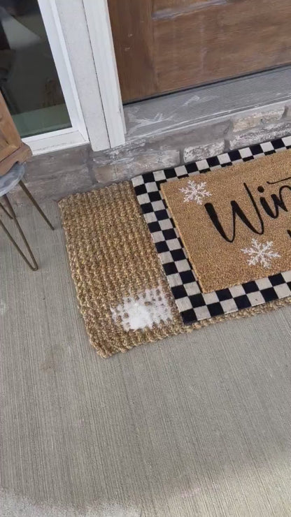 Winter Is Dumb Doormat | Winter Porch Decor | Christmas Porch Decor | Holiday Decor | Funny Entryway Rug | Custom Doormat