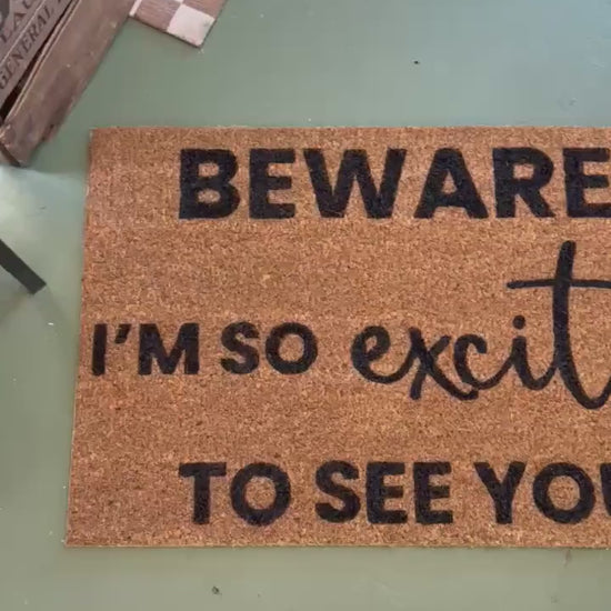 Doormat | Beware of Pet | Funny Welcome Mat | House warming gift | Rug | Porch Gift | Home Gift