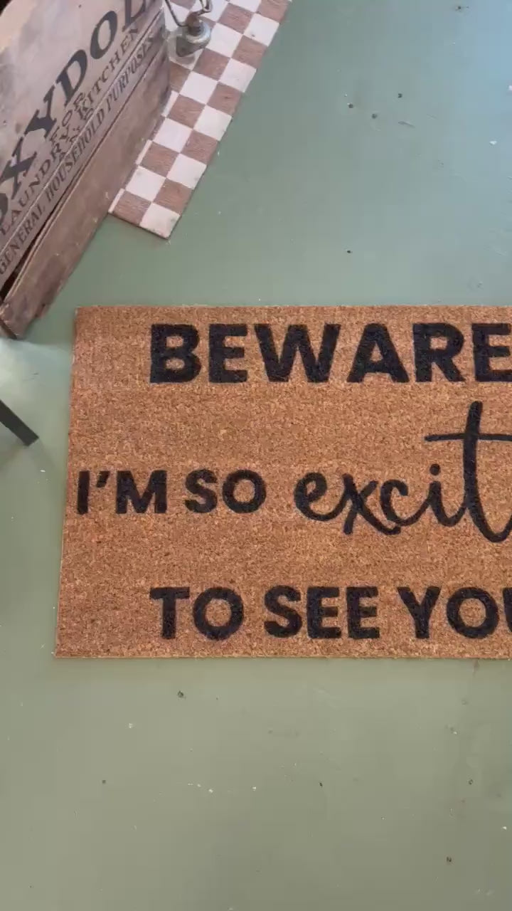Doormat | Beware of Pet | Funny Welcome Mat | House warming gift | Rug | Porch Gift | Home Gift