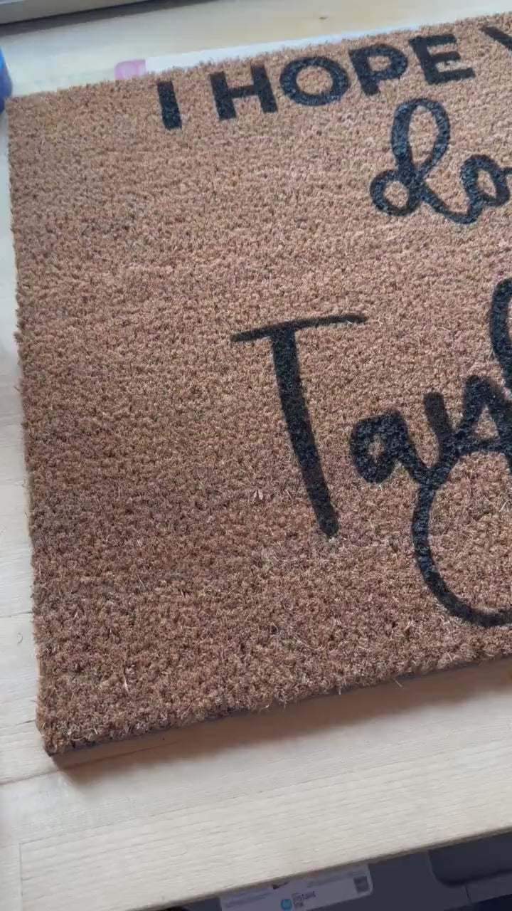 I Hope You Like Dogs & Taylor Swift Doormat