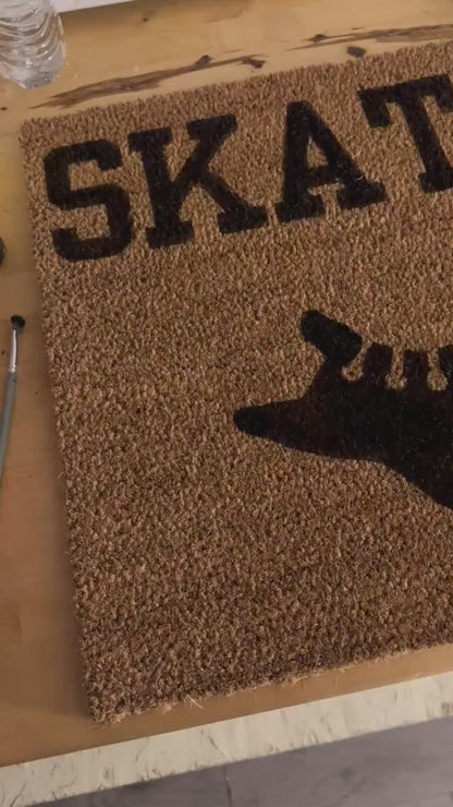 Skates Off Hockey Doormat | Custom Doormat | Coir 18X30 Rug